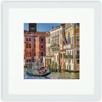 Haes Deco Houten Fotolijst met Passe-partout Venezia wit voor 1 foto formaat 20x20 of 30x30 -SP13031 - thumbnail