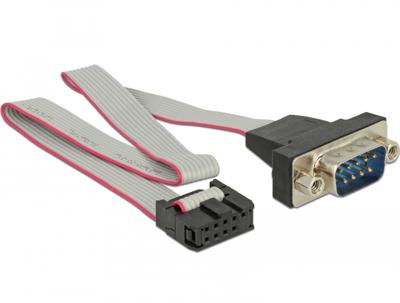 DeLOCK Cable RS-232 Serial pin header female naar DB9 male kabel DeLOCK Cable RS-232 Serial pin header female naar DB9 male kabel