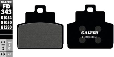 GALFER remblokken "fd343" brake pad fd343 g1050 organic scooter