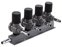 Luchtverdeler 9 mm - 4 uitgangen - thumbnail