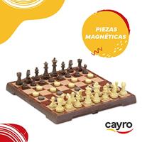 Schaken en Dammen Spelbord Cayro 453 Plastic Magnetisch - thumbnail