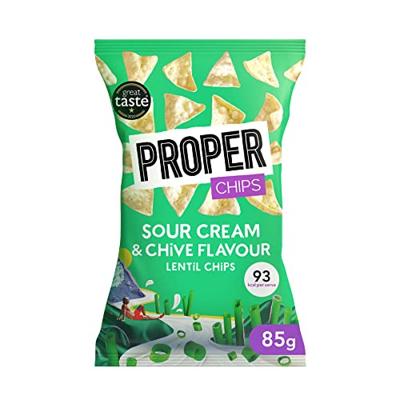 Proper Chips Chips sour cream & chive flavour 85 Gram