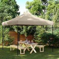 Partytent inklapbaar pop-up 292x292x315 cm taupe - thumbnail