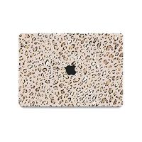 Lunso MacBook Pro 14 inch (2021-2024) cover hoes - case - Leopard Rose Gold - thumbnail