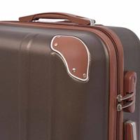 VidaXL Harde rolkoffer set bruin 4-dlg - thumbnail