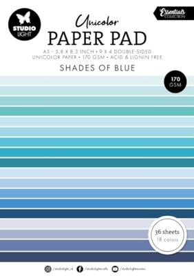 Studio Light • essentials unicolor paper pad shades of blue