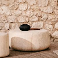 Kave Home Ronde Salontafel 'Drasi' Travertinlook, 90cm - thumbnail