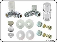 Best Design Universele Design Radiator Aansluitset Axiaal - thumbnail