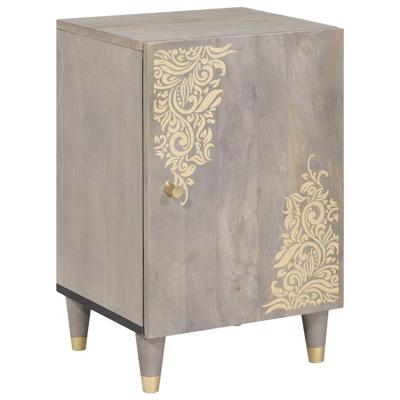 Badkamerkast Grijs 38 x 33 x 58 cm Massief mangohout