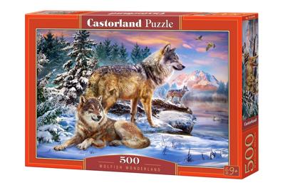 Selecta Castorland legpuzzel wolfish wonderland, 500st. - thumbnail
