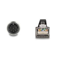 Delock 80421 RJ45 / M12 Netwerkkabel, patchkabel SF/UTP 1.00 m Groen 1 stuk(s) - thumbnail