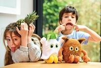 Knuffel Pluche Prei, 15cm - thumbnail