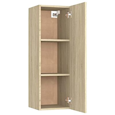 Tv-meubels 2 st 30,5x30x90 cm bewerkt hout sonoma eikenkleurig