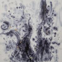 Schilderij -Handgeschilderd - Abstracte rook - 100x100cm - thumbnail