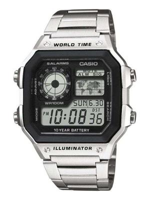 Casio AE-1200WHD-1AVEF Horloge Kwarts (b x h x d) 42.1 x 45 x 12.5 mm Materiaal (behuizing): Hars Materiaal (armband): RVS Casio AE-1200WHD-1AVEF Horloge Kwarts (b x h x d) 42.1 x 45 x 12.5 mm Materiaal (behuizing): Hars Materiaal (armband): RVS