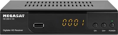 MegaSat HD 200 C V2 HD-kabelreceiver Front-USB Aantal tuners: 1 MegaSat HD 200 C V2 HD-kabelreceiver Front-USB Aantal tuners: 1