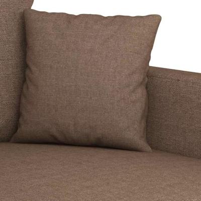 Driezitsbank 180 cm stof bruin
