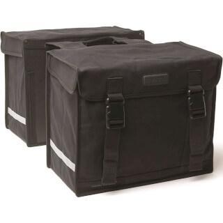 New looxs canvas camping - dubbele fietstas zwart