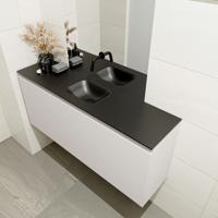 MONDIAZ OLAN 120cm toiletmeubel linen. LEX wastafel urban midden geen kraangat - thumbnail