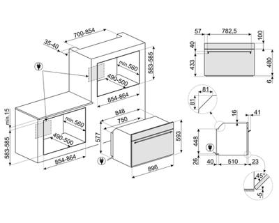 Smeg SFP9302TN Inbouw oven Zwart - thumbnail