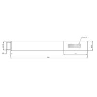 One-pack Inbouwthermostaat vierkant set 125 - thumbnail