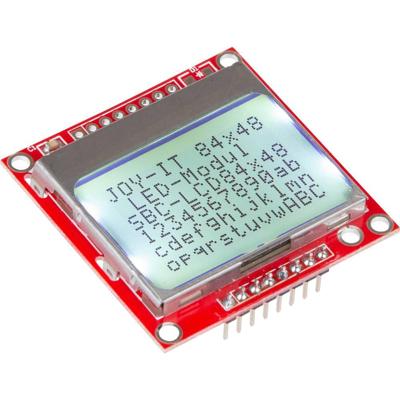 Joy-it SBC-LCD84x48 Displaymodule 6.8 cm (2.67 inch) 84 x 48 Pixel Geschikt voor serie: Raspberry Pi, Banana Pi, Arduino, Cubieboard Joy-it SBC-LCD84x48 Displaymodule 6.8 cm (2.67 inch) 84 x 48 Pixel Geschikt voor serie: Raspberry Pi, Banana Pi, Arduino, Cubieboard