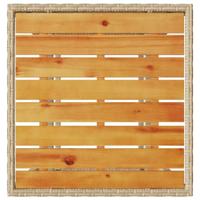 3-delige Bistroset met kussens poly rattan beige - thumbnail