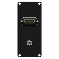 Caymon CASY152/B HDMI en mini-jack plaatje 1 space - thumbnail