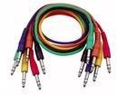 DAP FL12 set van 6 patchkabels stereo recht-recht 90cm