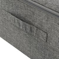 VidaXL Opbergbox 70x40x18 cm stof antracietkleurig - thumbnail