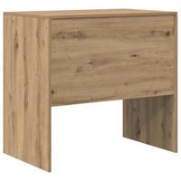 Bureau artisanaal eikenkleurig 80 x 50 x 76 cm Bewerkt hout - thumbnail