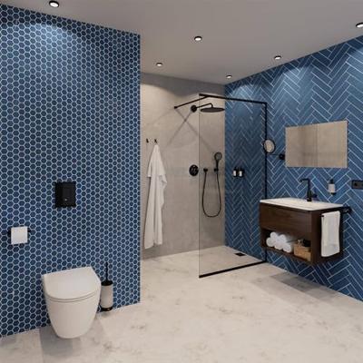 GROHE Rainshower SmartActive 130 Handdouche - 13Ø - 3 straalsoorten - phantom black 22127kf0