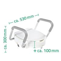 Ridder Ridder Sam toiletverhoger met armleuningen wit - thumbnail