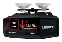 Uniden R8 Extreme langeafstandsradar/laserdetector, dubbele antennes detectie voor en achter met richtingspijlen, ingebouwde GPS met realtime waarschuwingen, spraakwaarschuwingen, roodlichtcamera en - thumbnail