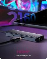ICY BOX IB-DK4034a-CPD Bedraad USB 3.2 Gen 1 (3.1 Gen 1) Type-C Aluminium, Zilver - thumbnail