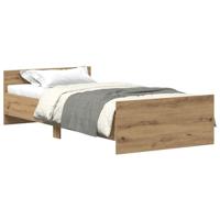 Bedframe zonder matras 75x190 cm spaanplaat ambachtelijk - thumbnail