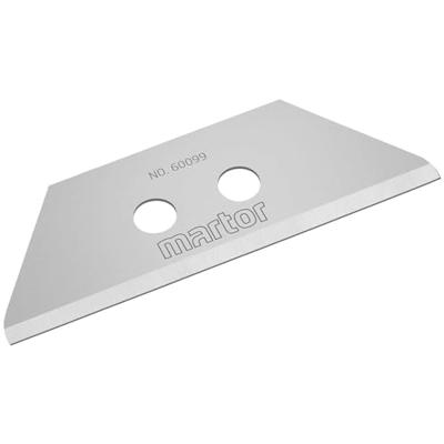 Martor Trapeziummes | L55,5xB19xS0,63mm | met perforatie | 10 stuks / dispenser - 60099.70 60099.70