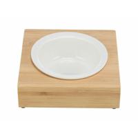 Voerbak voor honden Trixie Wit Natuurlijk Bamboe Ø 12 cm 250 ml 15 × 5 × 15 CM - thumbnail