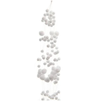 Guirlande sneeuwbal l135 cm wit Kerst Decoris - Decoris Guirlande sneeuwbal l135 cm wit Kerst Decoris - Decoris