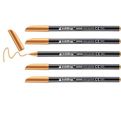 Markeerstiften Edding 1200 Lichtoranje (5 Stuks)