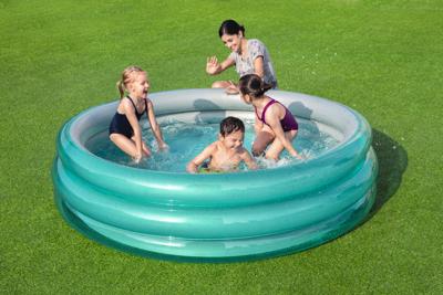 Bestway Familiezwembad Rond Metallic 201cm - thumbnail