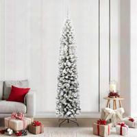VidaXL Kunstkerstboom groen 210 cm pvc en staal en kunststof - thumbnail
