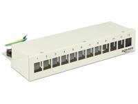 DeLOCK Keystone Desktop Patch Panel 12 Port patchpaneel - thumbnail