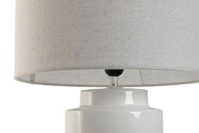 Bureaulamp Home ESPRIT Wit Linnen Keramisch 38 X 38 X 61,5 cm Bureaulamp Home ESPRIT Wit Linnen Keramisch 38 X 38 X 61,5 cm