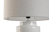 Bureaulamp Home ESPRIT Wit Linnen Keramisch 38 X 38 X 61,5 cm - thumbnail