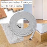 Maxtrack TI56-10L RJ45 Netwerkkabel, patchkabel CAT 8.1 U/FTP 10 m Wit Plat 1 stuk(s) - thumbnail