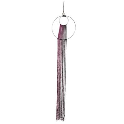 Handgemaakte Macramé Hanger - Parel & Garen (100 cm)