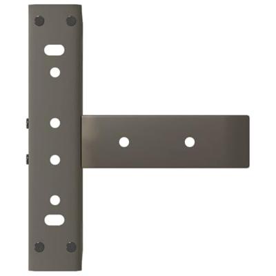 Salontafelpoten 2 st T-vormig 38x25x(42-43) cm staal naturel