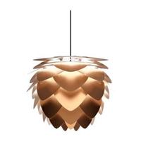 Umage Aluvia Mini hanglamp brushed bronze - met koordset zwart - Ø 40 - thumbnail