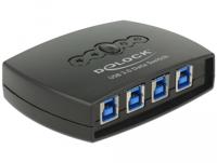 Delock 87724 USB 3.2 Gen 1-schakelaar (USB 3.0) Zwart - thumbnail